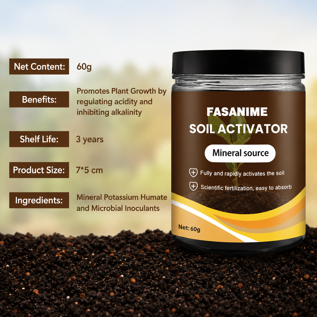 Soil Activator - Buy 1 Get 1 Free ( Today 50 % Off )