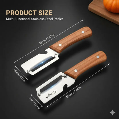 Wood Handle Stainless Steel Peeler knife- 50% OFF!