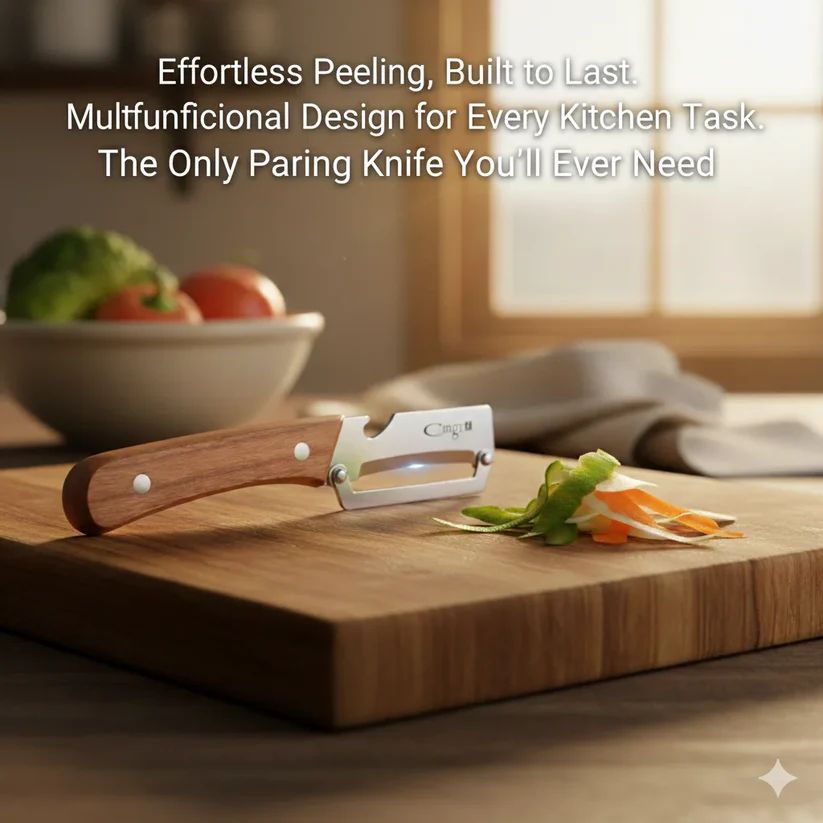 Wood Handle Stainless Steel Peeler knife- 50% OFF!